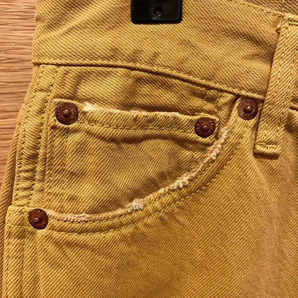 RE/DONE Original Womens jeans size 25, Earthen Gold, NWT - Picture 5 of 8